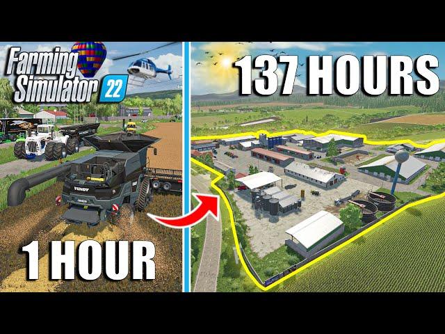 I SPENT 137 HOURS Becoming a  MILLIONAIRE in FS22 ($10 MILLION CHALLENGE) | Farming Simulator 22