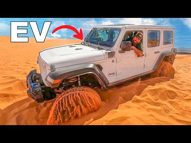 This Is A First… Electric Jeep Rescue!