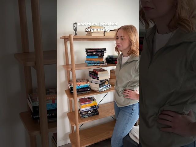My new bookshelf! #books #bookshelf  #booktube #shorts
