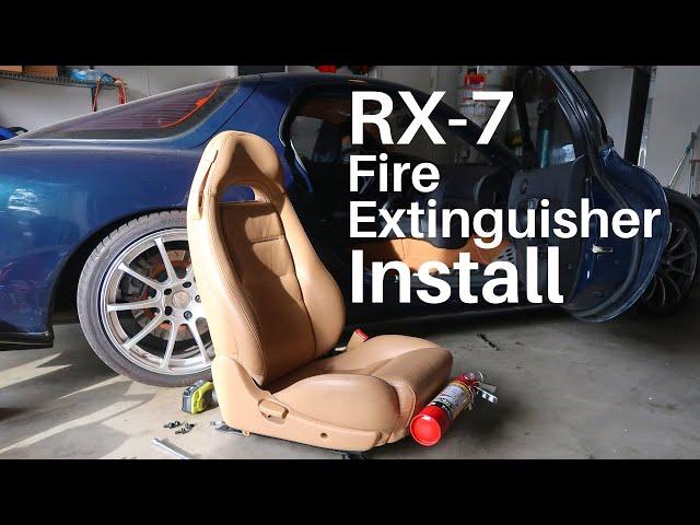 SakeBomb Garage FD RX 7 Fire Extinguisher Seat Mount Install | (Season 5 Episode 25)