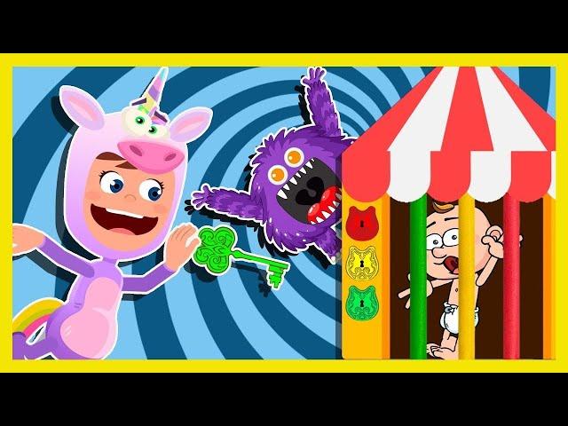 Rescue the Baby from the Purple Monster | Mister Kipley pretend play story