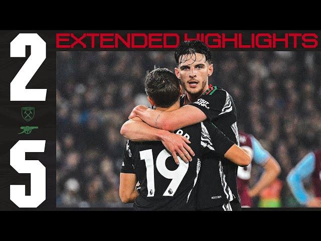 5 GOALS AWAY AT WEST HAM  | EXTENDED HIGHLIGHTS | West Ham vs Arsenal (2-5) | Premier League