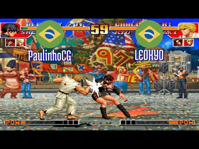 FT5 @kof97: PaulinhoCG (BR) vs LEOKYO (BR) [King of Fighters 97 Fightcade] Nov 15