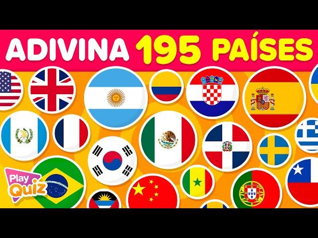 Adivina TODAS las Banderas del Mundo  | Adivina el País | Test Geografía | PlayQuiz Trivia