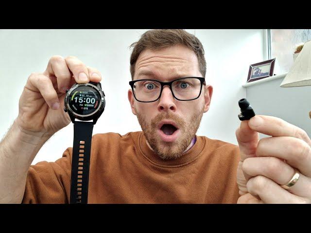 2 in 1 ear watch. Crazy Smartwatch with earbuds!