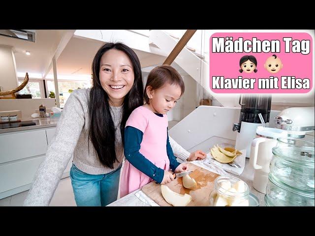 Mädchen Tag  Klavier spielen mit Elisa & Kindergarten zu Hause! Mamiseelen