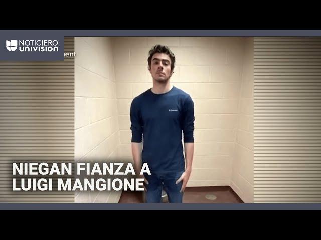 Niegan fianza a Luigi Mangione, sospechoso del asesinato del CEO de UnitedHealthcare