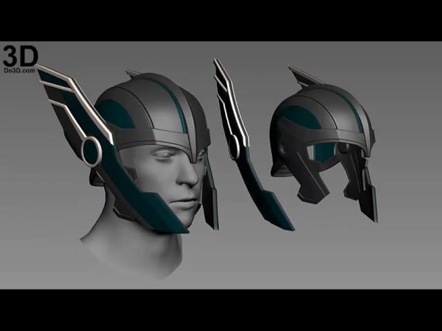 3D Printable Model: Thor Ragnarok Helmet by Do3D.com | Print File (Plan, Schematic) Format: STL