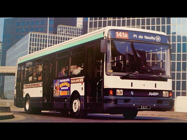 Les 938 autobus Renault R312 version 3 portes de la RATP +655 R312 version 2 portes bus Paris France