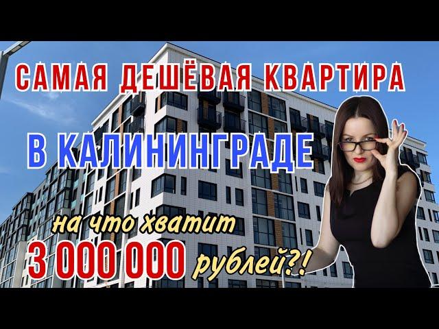 3 МИЛЛИОНА за квартиру в Калининграде, Ленинградский район!