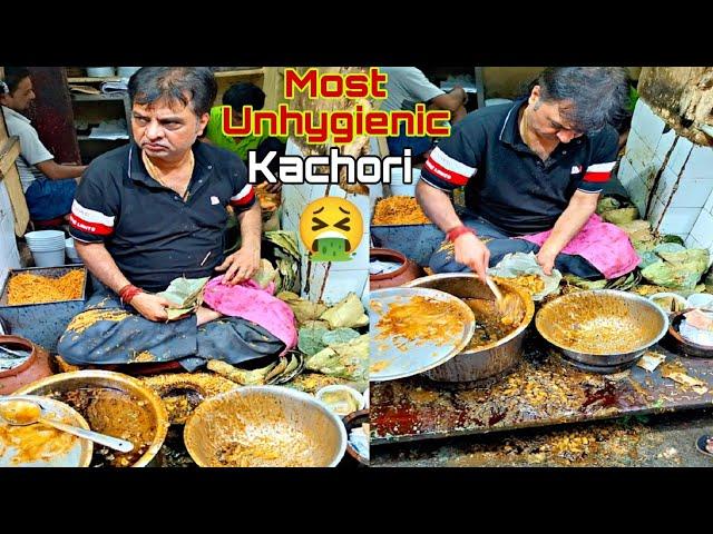 Most Unhygienic  Lali Chhangani Club Kachori Kolkata | Indian Street Food | Kolkata Street Food