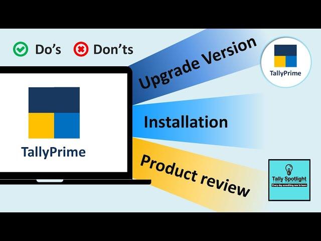 Tally Prime Introduction - How to Upgrade, Installation and Tally Prime Review