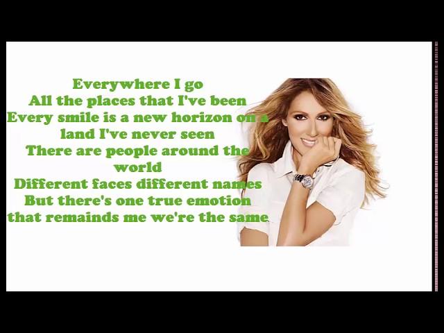 Celine Dion - Let's Talk About Love (Lyrics)