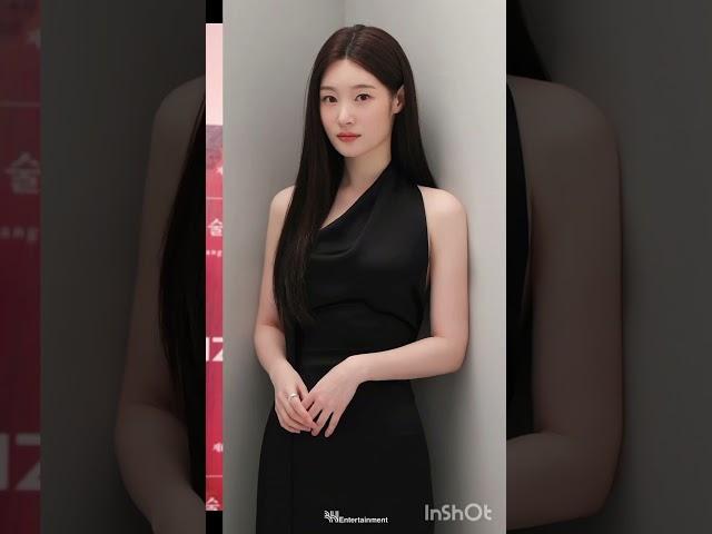 All beautiful Korea actress in black dress