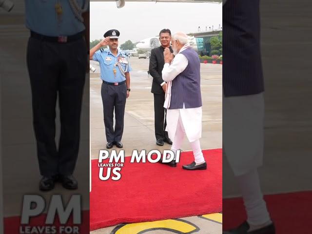 PM Modi emplanes for New York | PM Modi US visit 2023