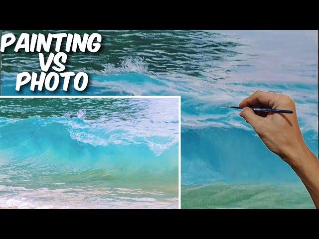 How To Paint Realistic Sea Waves With Acrylic Time Lapse | Easy tutorial for Paint Waves |Episode 41