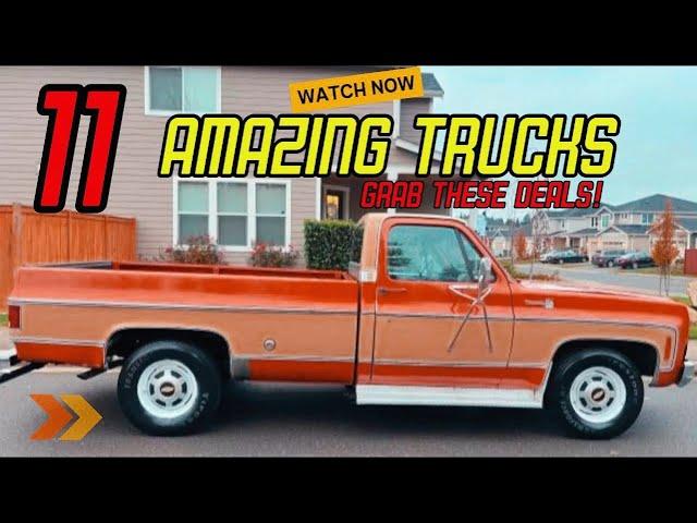 11 Amazing Trucks for Sale – Unbeatable Deals Await!