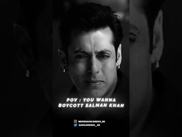 Salman Khan Fans  | Boycott Sucks | Salman Khan | Sahil Sheikh