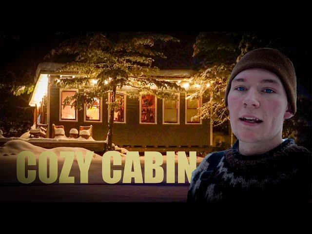 Warm Off-Grid Cabin - Cold Island Winter // ep 39