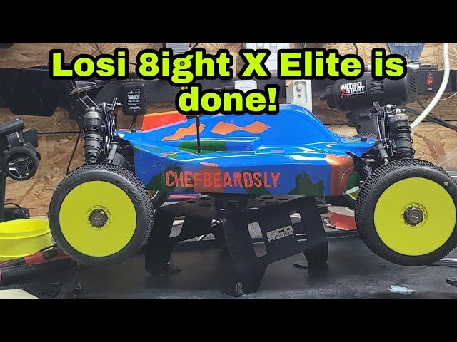 Losi 8ight X elite taking a look at my finished build! Break in soon!