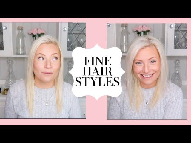 THIN HAIR HACKS | QUICK EASY HAIRSTYLE FOR THIN AND FINE HAIR | MESSY BUN STYLE HAIR TUTORIAL