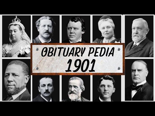 Famous People We've Lost in 1901 - Obituary in 1901