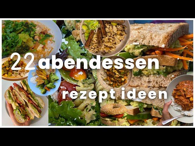 22 GESUNDE & EINFACHE ABENDESSEN IDEEN // Günstige schnelle vegetarische Rezepte mit viel Gemüse