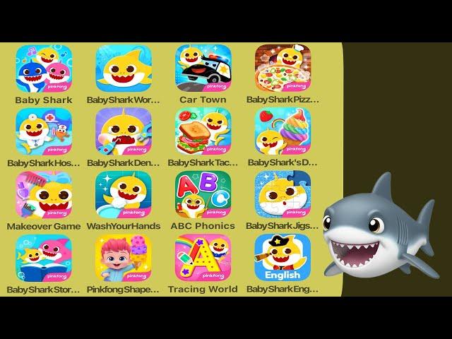 Pinkfong Baby SHark,Baby SHark World,Baby SHark Hospital,Baby SHark Dentist,Baby SHark English Game