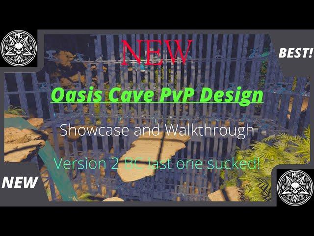 New Oasis Cave PvP Build V2 Showcase and Guide | Ark Ascended | Scorched Earth