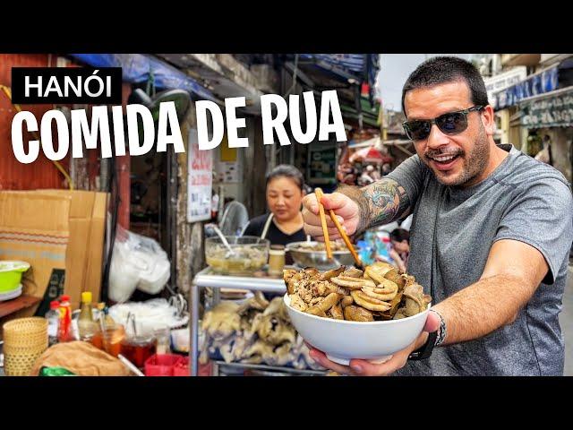 Provando 30 COMIDAS DE RUA em Hanói no Vietnã  [Documentário Completo]