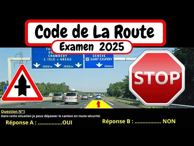  Test gratuit du code de la route 2024  Complet #6