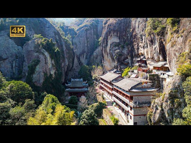 Exploring a Thousand-Year-Old Buddhist Temple in China's Giant Rock Canyon: A Hidden Sanctuary?