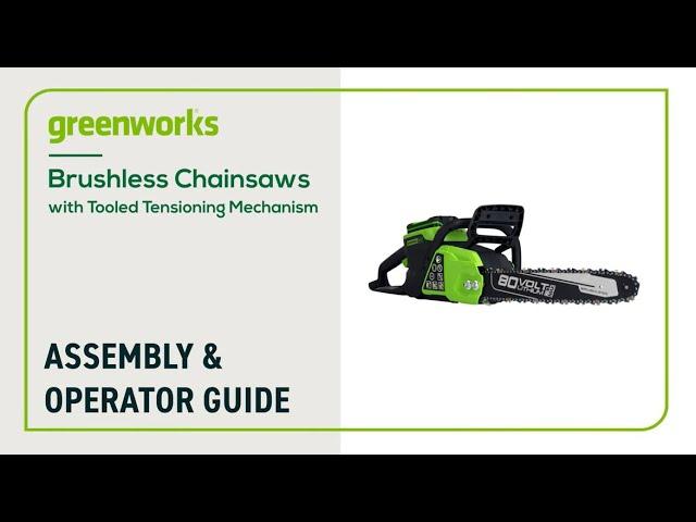 Brushless Chainsaw Assembly & Operation Guide