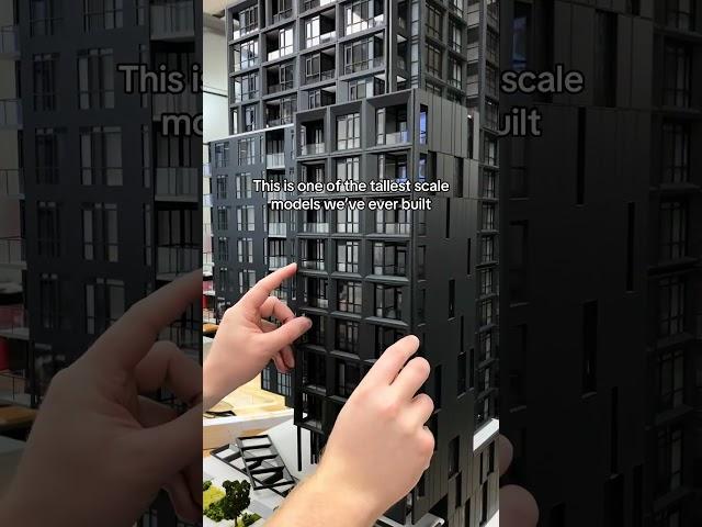 Our 8ft tall scale model #architecture