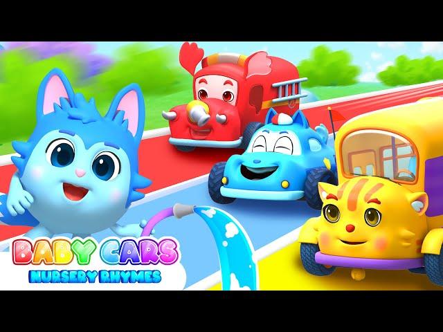 Car Wash Song | Let's Wash The Car | Funny Songs For Kids | Nursery Rhymes By Little Zoo Kids Song