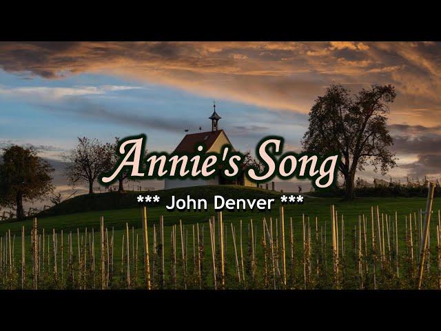 Annie's Song - KARAOKE VERSION - as popularized by John Denver