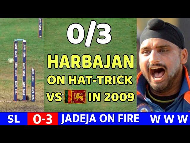 HARBHAJAN SINGH 3WKT VS SL I AUS VS SRI LANKA ODI MATCH 2009 | BOWLING SL VS IND MOST SHOKING EVER