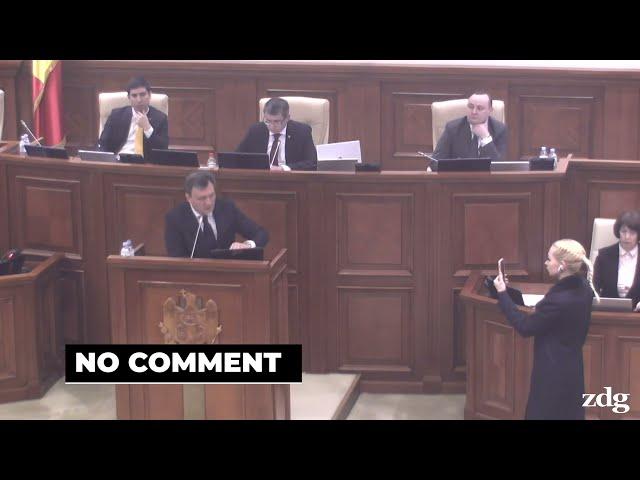 Intervenția Marinei Tauber în timp ce Recean își prezenta programul de guvernare în Parlament