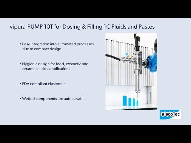 vipura-PUMP 10T: Dosing & Filling Pump for Easy Handling of Liquids & Pastes in Various Industries