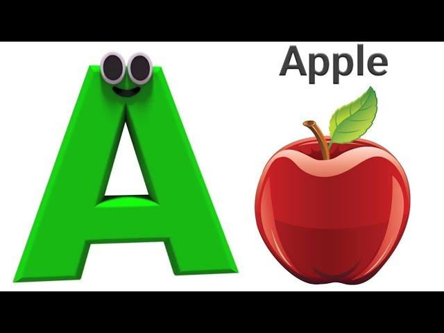 Learn The ABC Phonic Song with APPLE as Your First Lesson-ABC Songs, ABCD,,A To L Letter