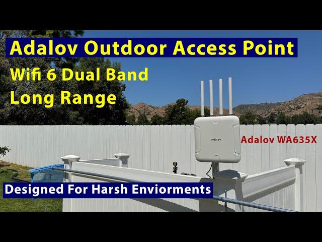 Adalov WA635x Dual-Band Long-Range Outdoor Access Point:  Designed For Harsh Environments