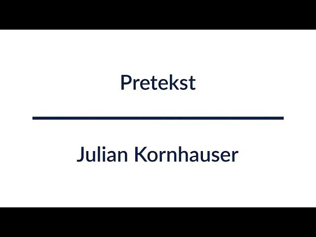 Pretekst - Julian Kornhauser | Audiobook Całość!