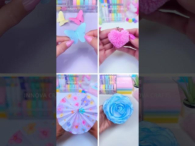 4 DIY Paper craft ideas #shorts #art #craft #papercraft #diy #miniature #love #innovacrafts