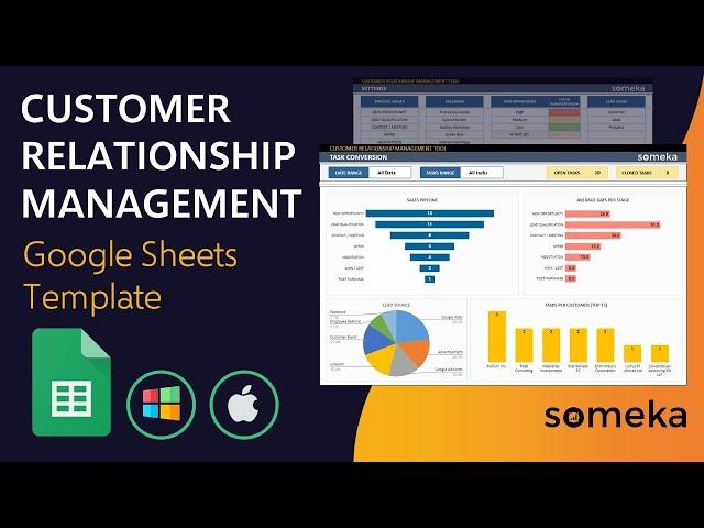 CRM Google Sheets Template | Customer Relationship Management