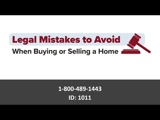 Legal Mistakes to Avoid