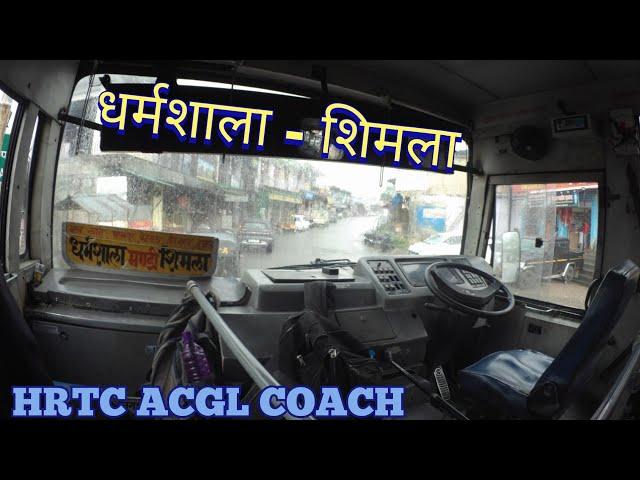 HRTC Bus Cabin Ride Shimla to Dharamshala #bus #hrtc