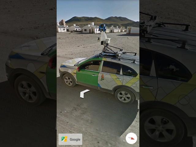 Google Car Meets Another Google Maps Car on Google Earth & Google Maps!  #shorts