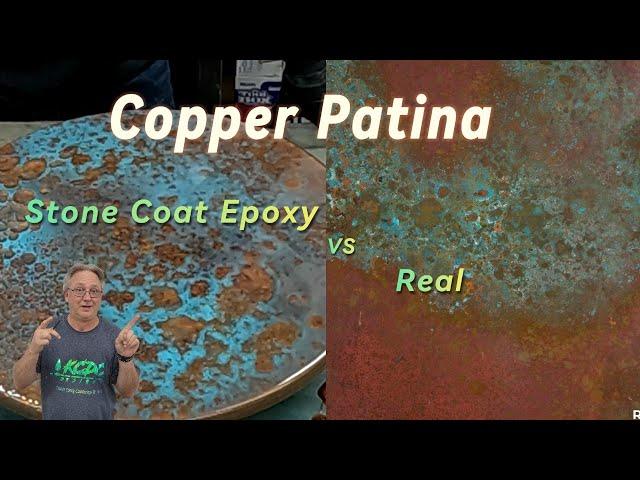 Copper Patina made easy using Stone Coat Speed Cure Pro epoxy resin I KCDC Designs