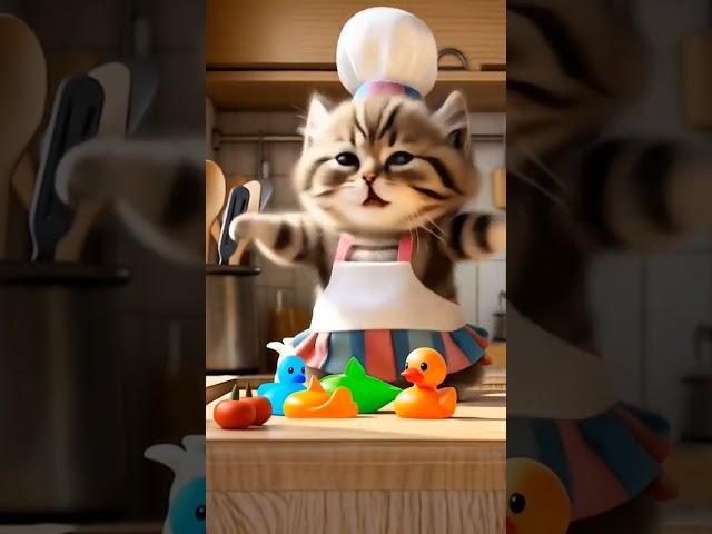 Chef Meow-Meow and Grandma's Secret Recipe.#short #funny #cat