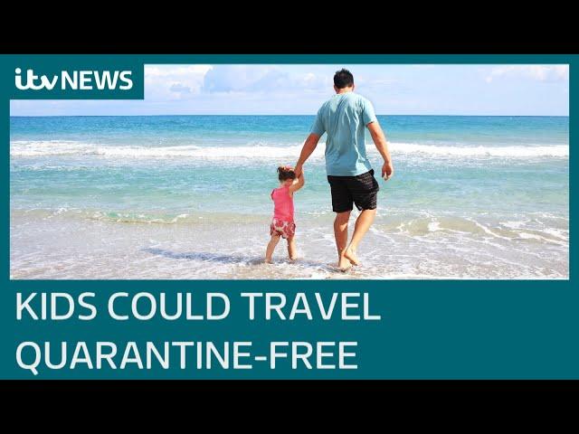 Covid: Children 'included in amber list quarantine-free travel plans' | ITV News